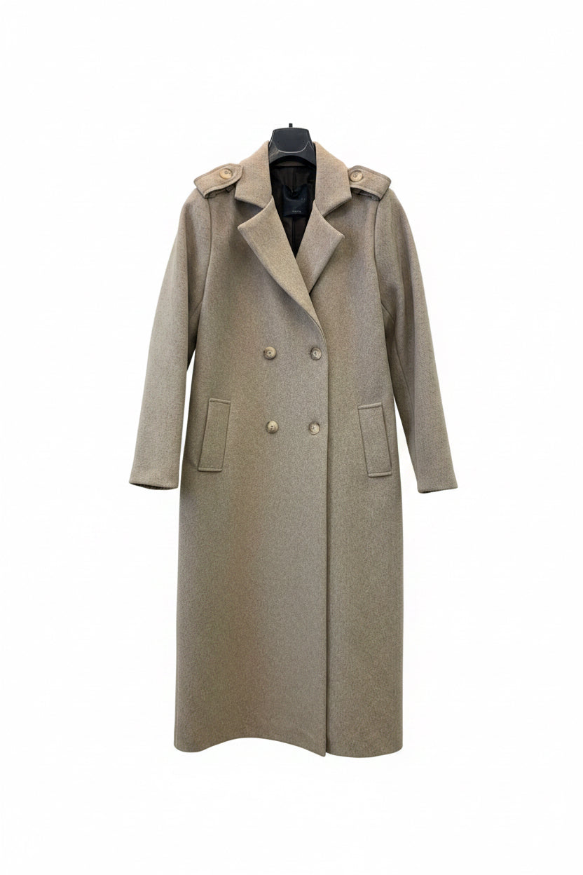 Peruzzi Long Wool Coat Beige