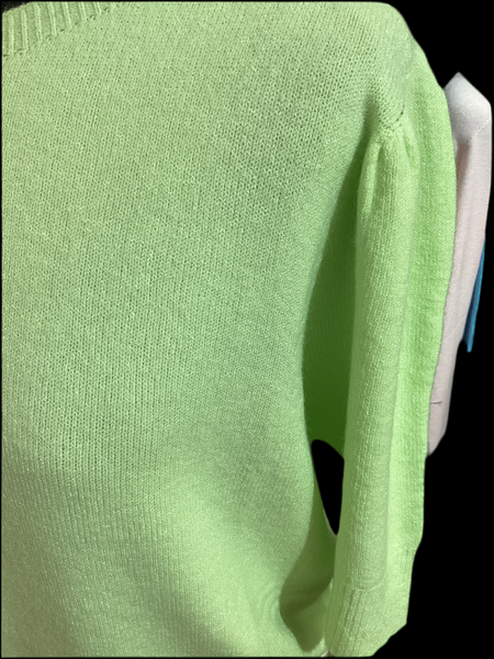 Art Round Neck Sweater Green