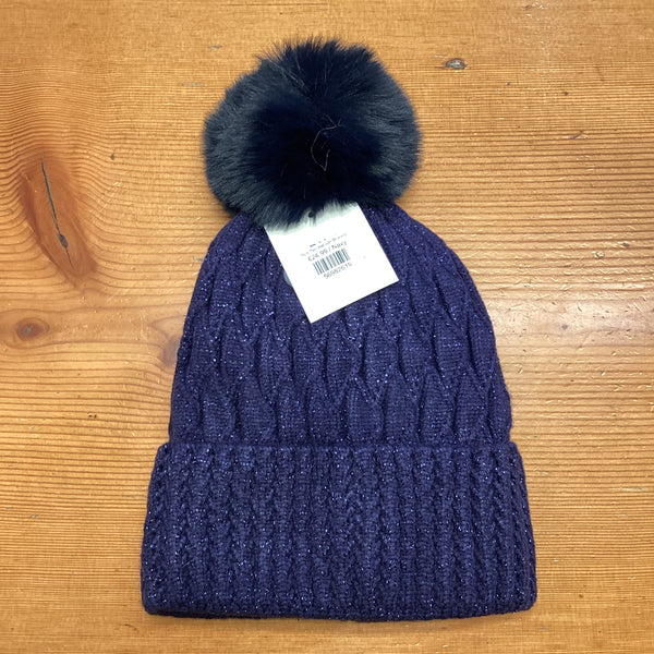 Pom Pom Hat with Shimmer