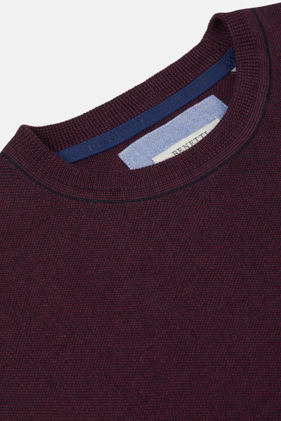 Benetti Carson Crew-neck-Plum