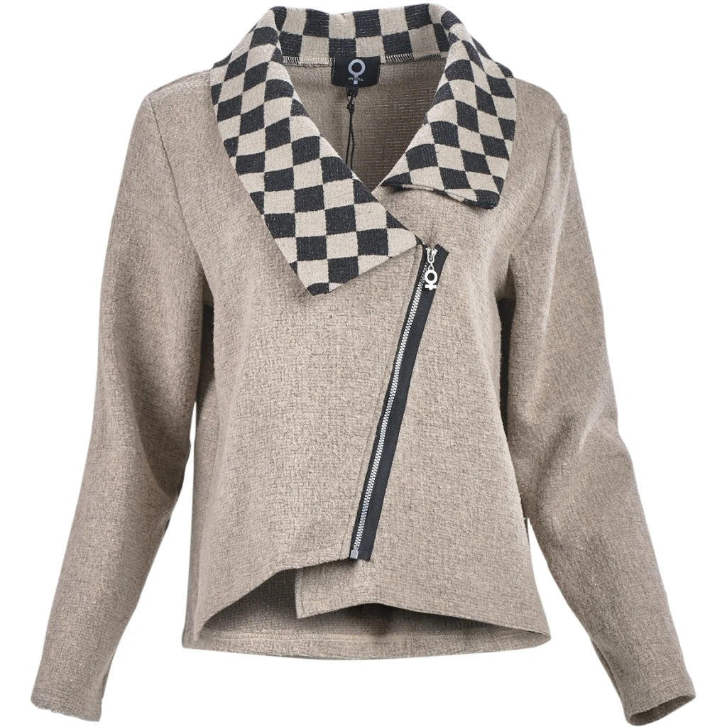 My Soul Check Jacket Sand Check