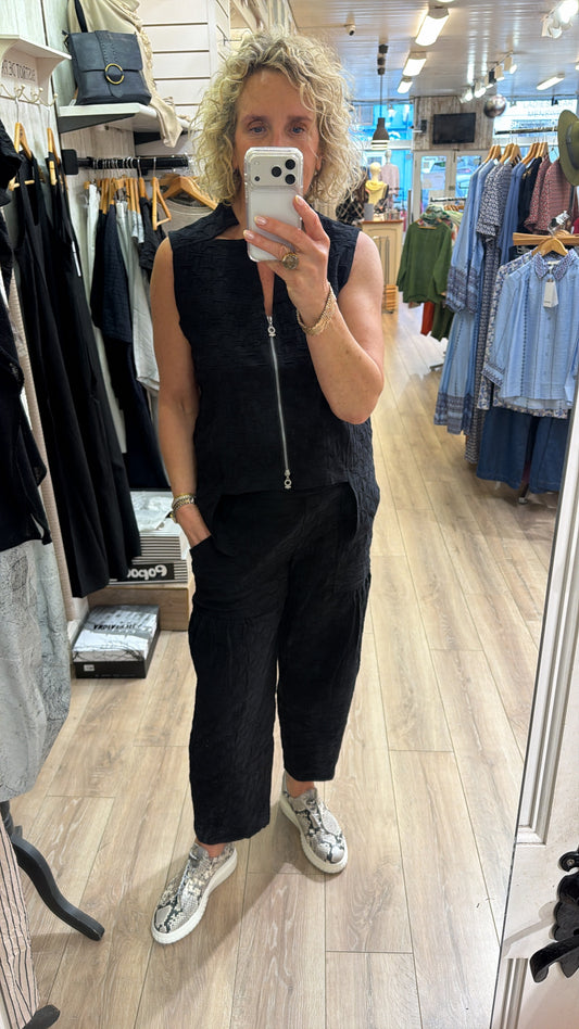 My Soul Stretch Waistcoat Black