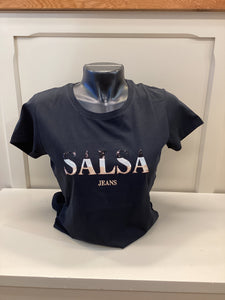 Salsa T-Shirt with branding Black