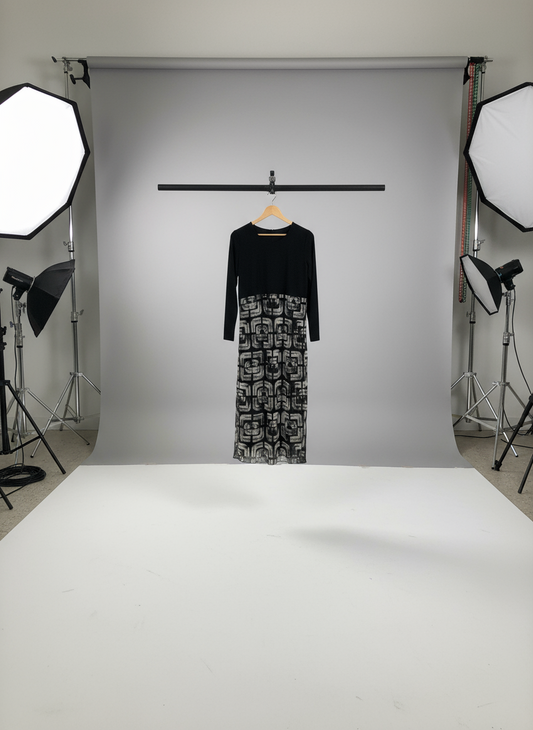 Peruzzi Rouched Hem Dress Grey