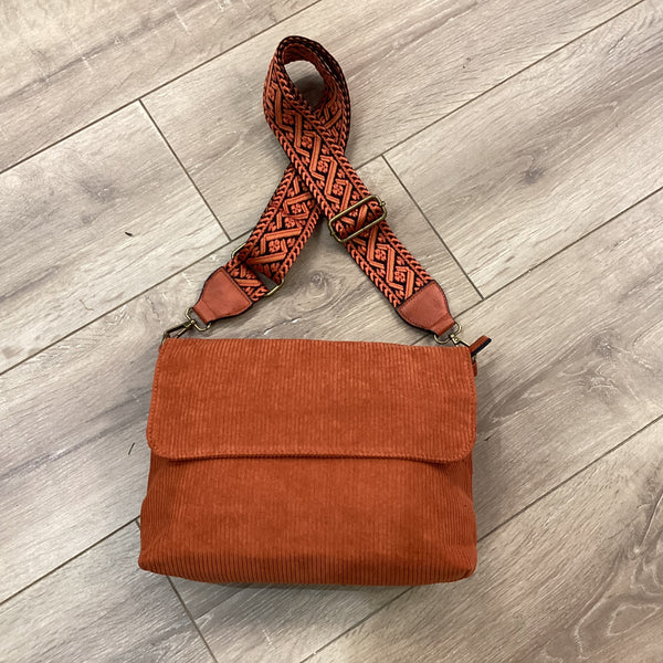 Corduroy Crossbody Bag