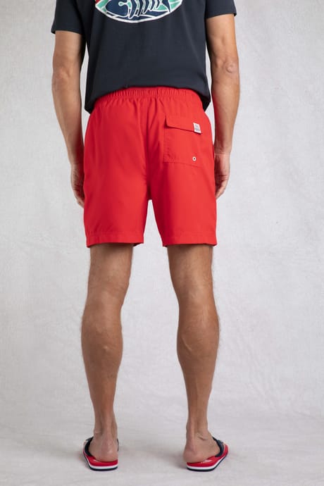 Weird Fish Banning Swim Shorts - Retro Red
