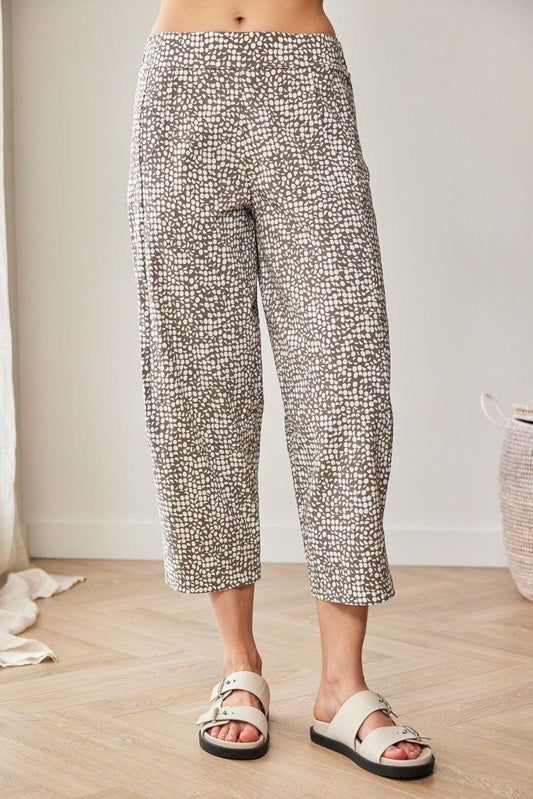 Peruzzi Print Slouch Trouser Taupe