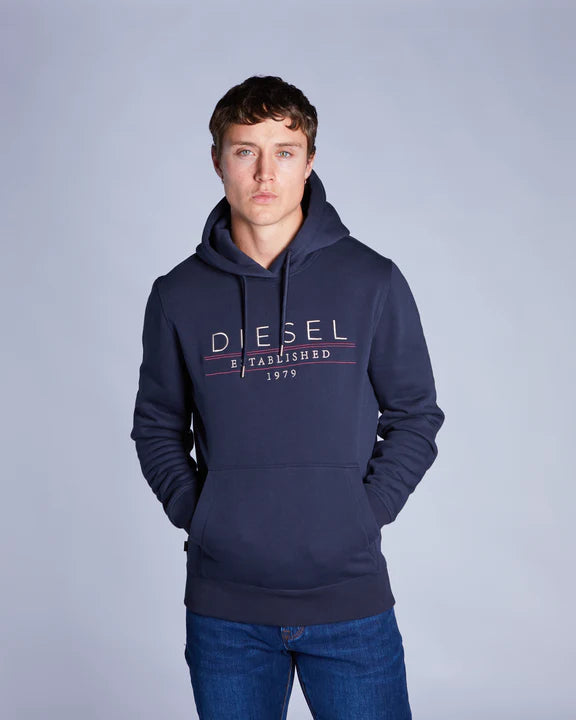 Diesel Don Hoodie Navy