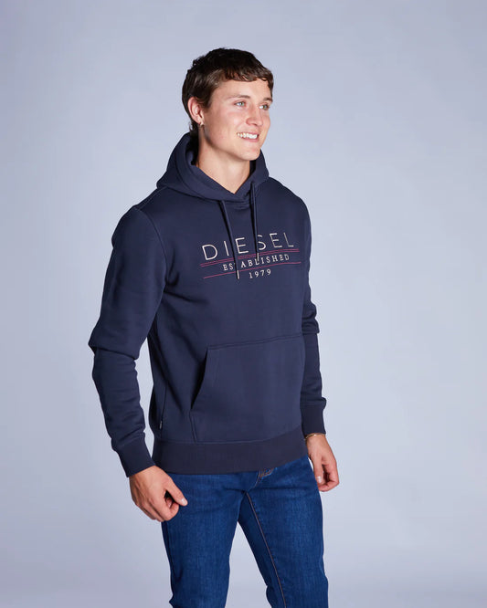 Diesel Don Hoodie Navy