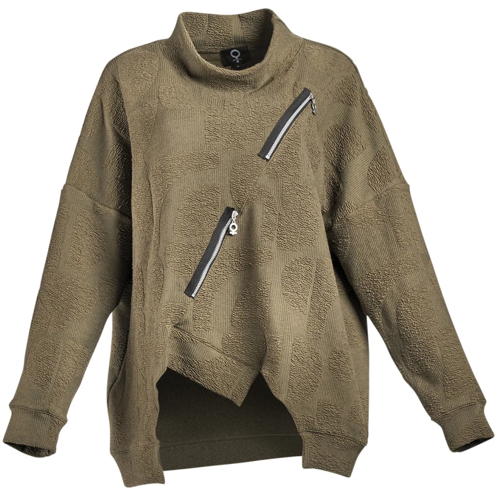 My Soul Double Zip Top Army