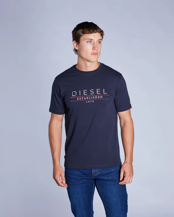 Diesel Duncan T-Shirt Salute Navy