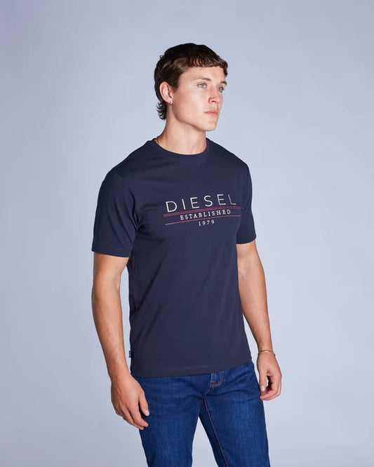 Diesel Duncan T-Shirt Salute Navy