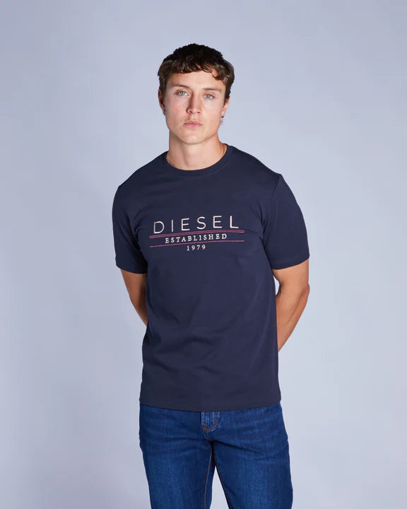 Diesel Duncan T-Shirt Salute Navy