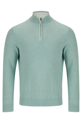 Benetti Dawson 1/4 Zip Knitwear Sage