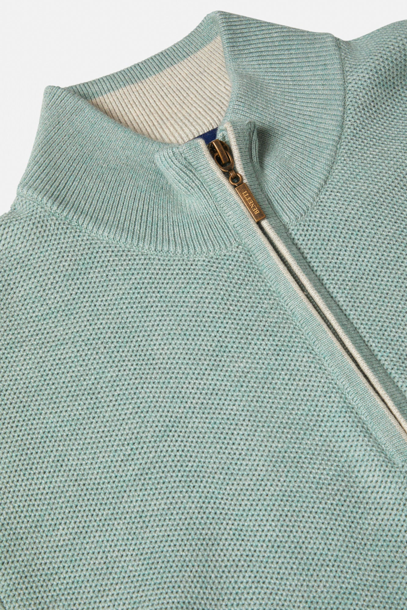 Benetti Dawson 1/4 Zip Knitwear Sage