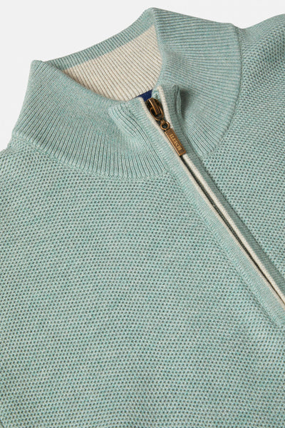 Benetti Dawson 1/4 Zip Knitwear Sage