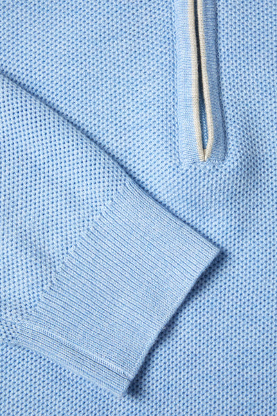 Benetti Dawson 1/4 Zip Knitwear Sky