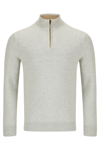 Benetti Dawson 1/4 Zip Knitwear Stone