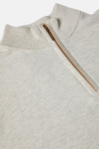 Benetti Dawson 1/4 Zip Knitwear Stone