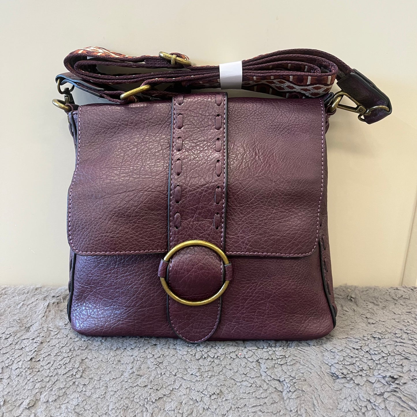 Vegan 2 strap Buckle Bag