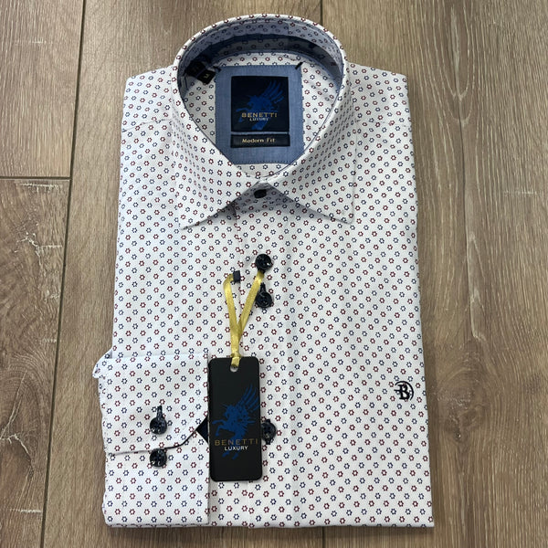 Benetti Lincoln Shirt-Wine