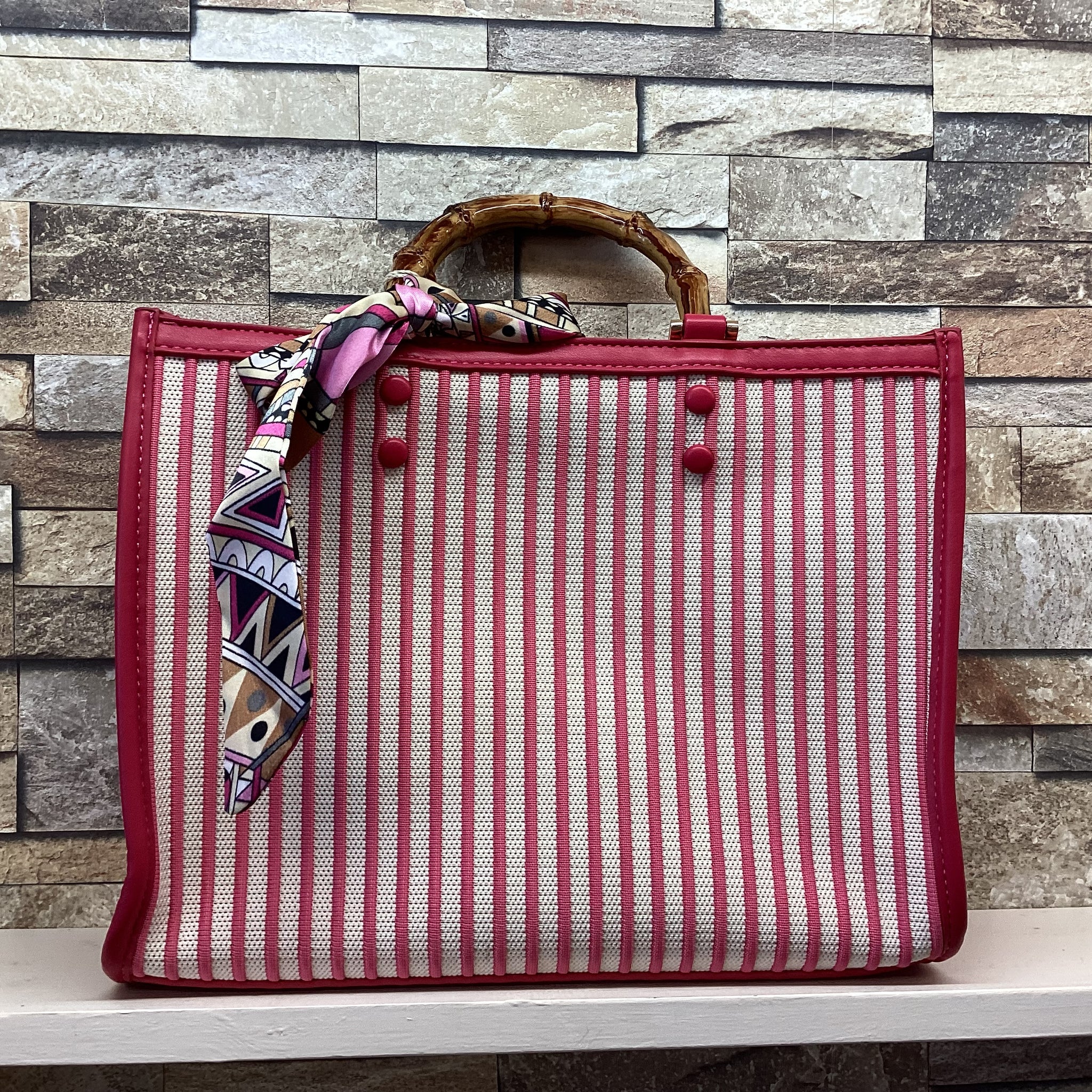 Stripe Scarf Bag