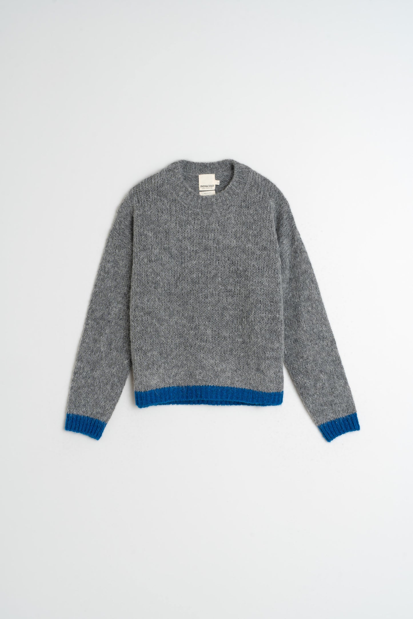 Indi & Cold Bicolour Knitted Sweater Blue