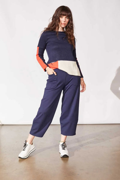 Peruzzi Slouch Trouser Navy