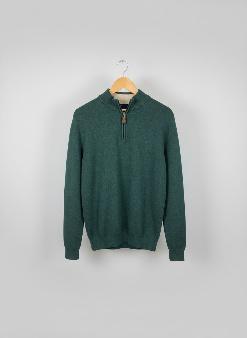 Benetti Dawson 1/4 Zip Knit Sage