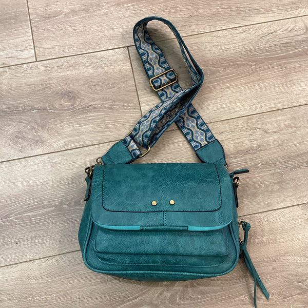 Vegan Cross Body 2 strap Bag