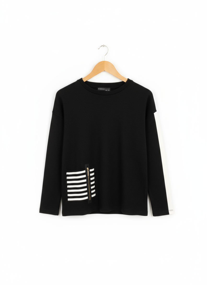 Peruzzi Stripe Pocket Knit