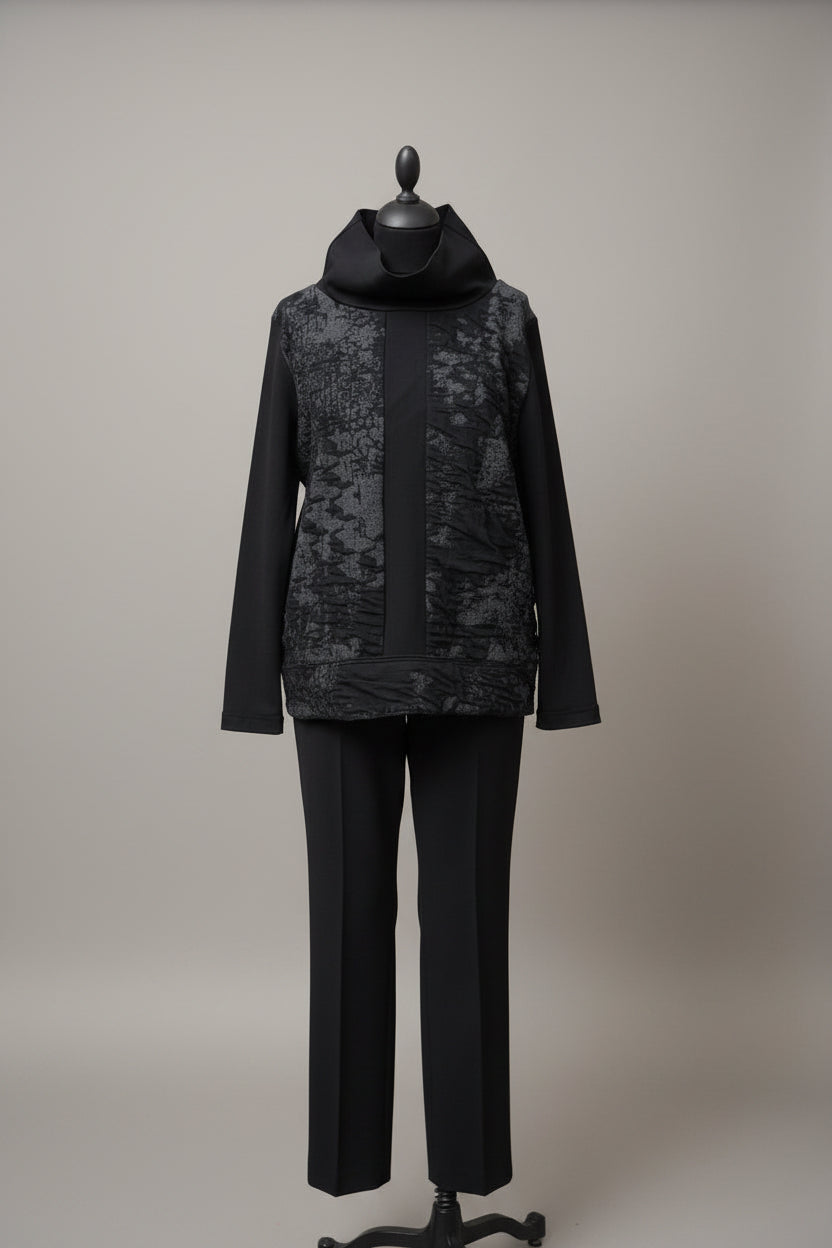 Peruzzi Jacquard Top Black