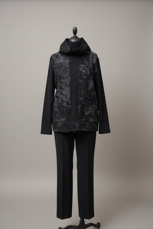 Peruzzi Jacquard Top Black