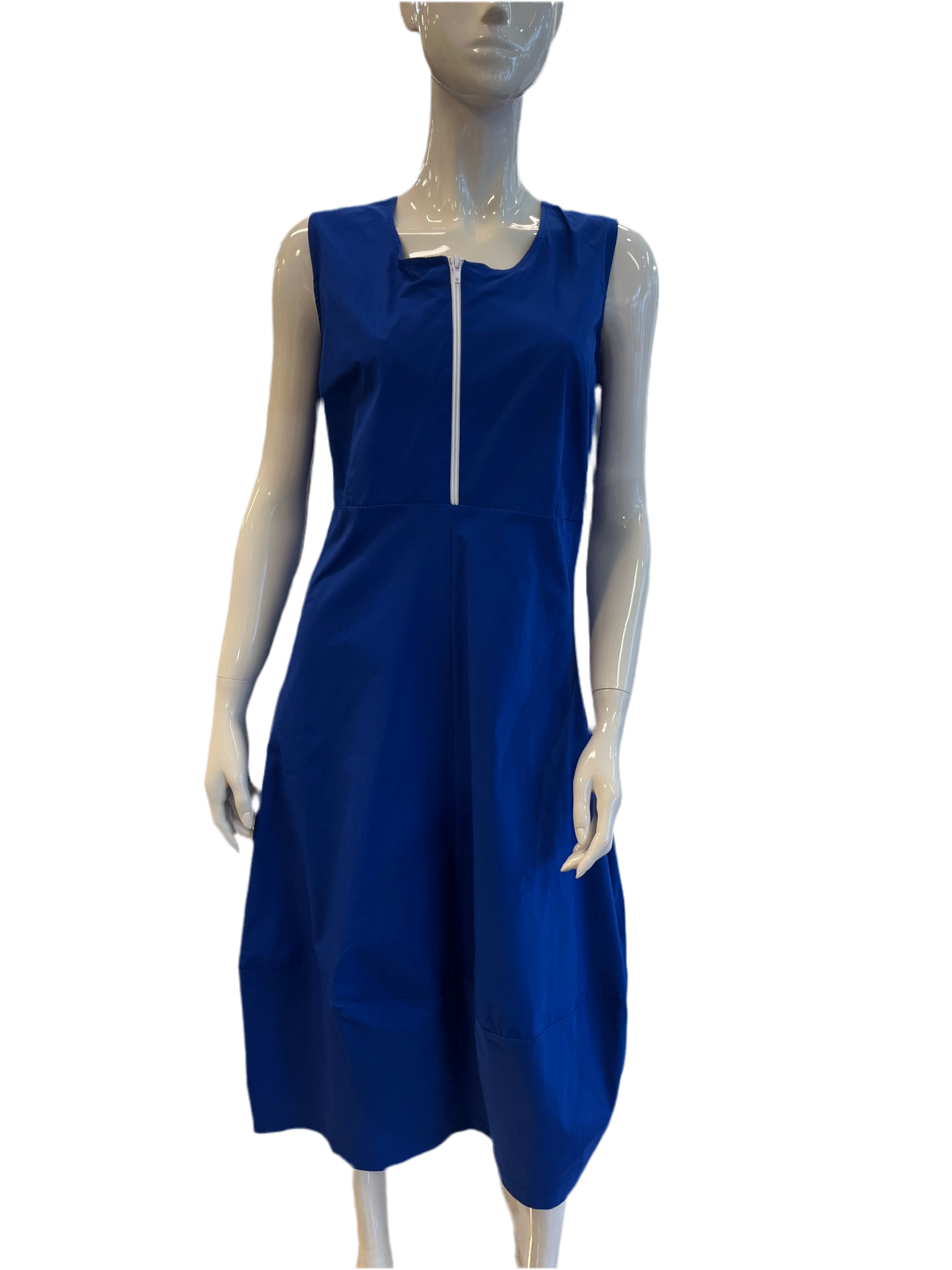 Peruzzi Sleeveless Technical Dress Cobalt