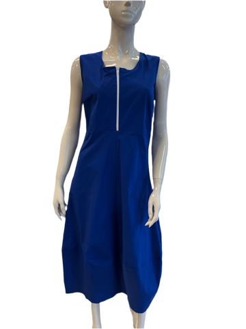Peruzzi Sleeveless Technical Dress Cobalt