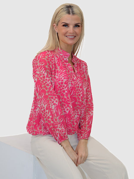Kate & Pippa Bella band top Cerise