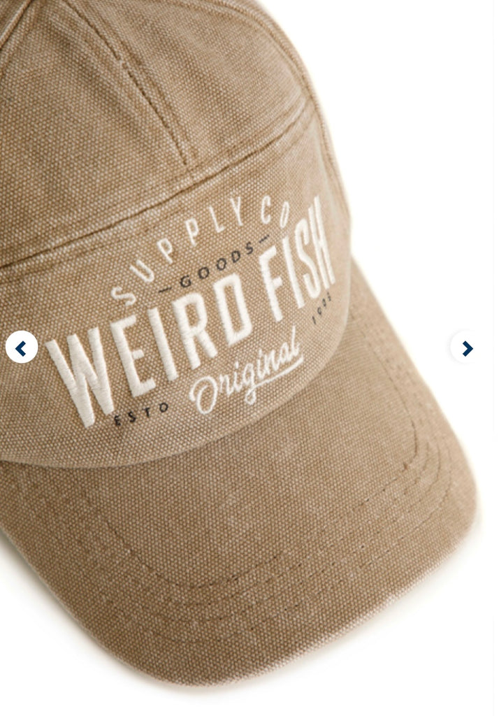 Weird Fish Vincent Graphic Cap-Taupe Grey