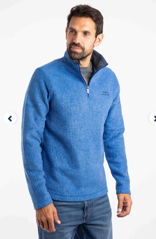 Weird Fish Newark Fleece - Blue