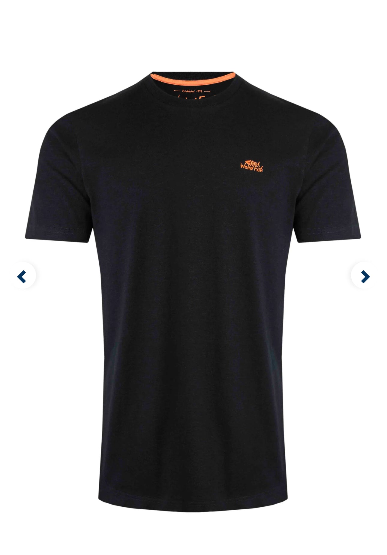 Weird Fish Organic Fished T-Shirt-Black