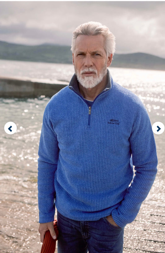 Weird Fish Newark Fleece - Blue