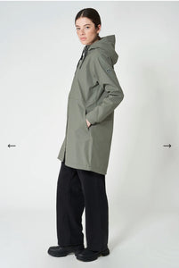 Tanta Vand Waterproof PU coat -Mulled Basil