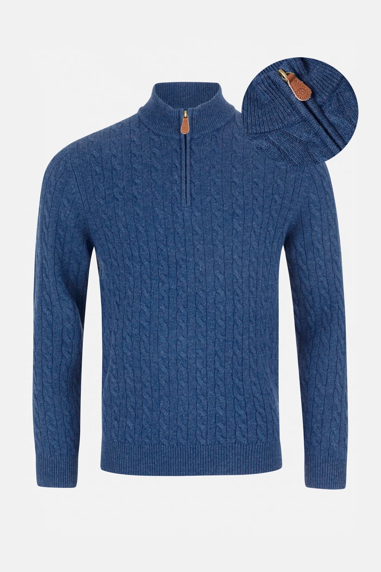 Benetti Grant 1/4 Zip Knit Indigo