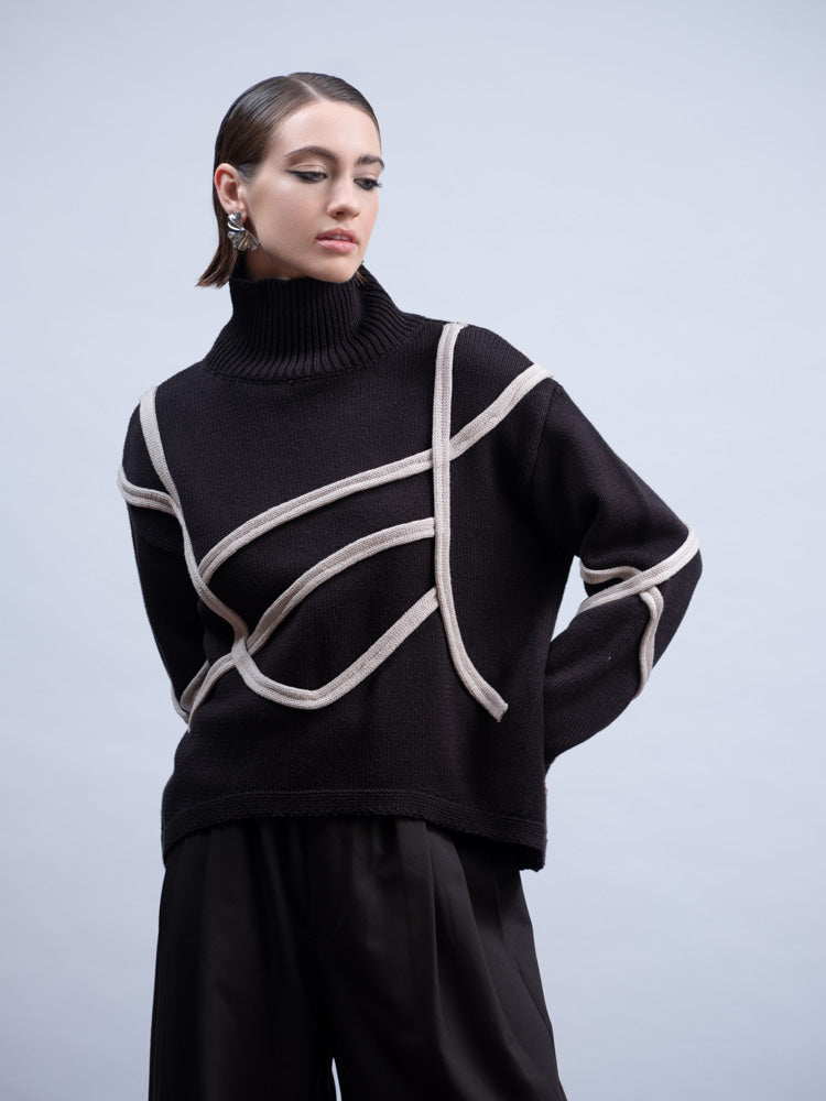 HAAKO Knit Sweater Black