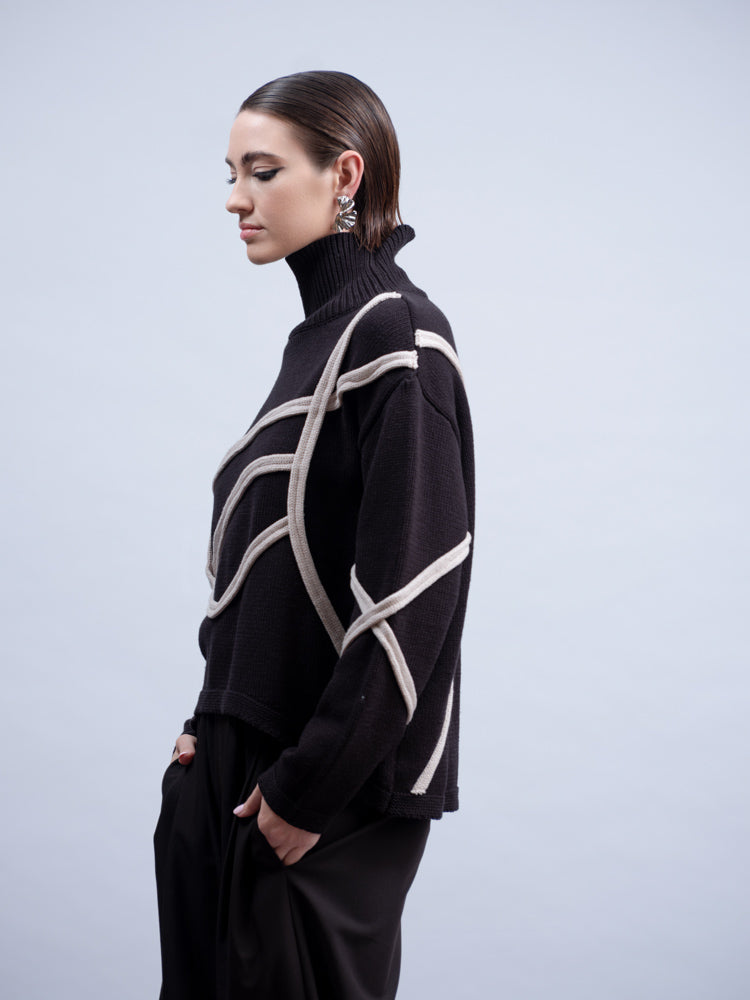 HAAKO Knit Sweater Black