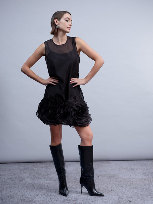 HAAKO Rosette Mini Dress