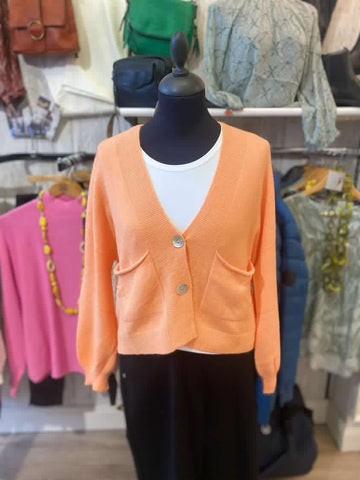 Cecile Wang Cardigan Peach