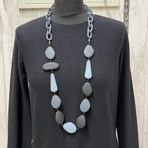 Clay Necklace Black/Grey 506A