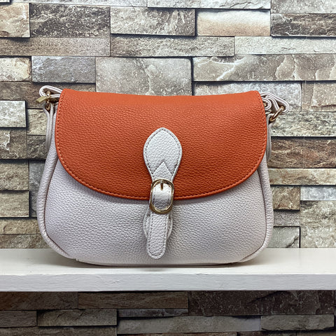 2 Tone Vegan Cross Body Bag