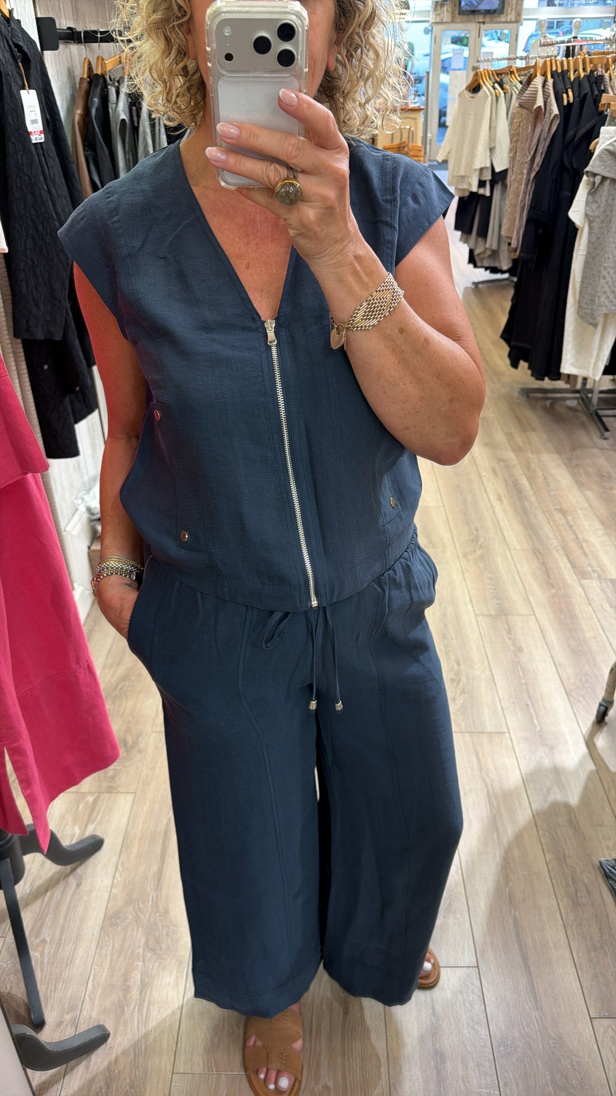 Naya Pull Up Trouser with Seams
