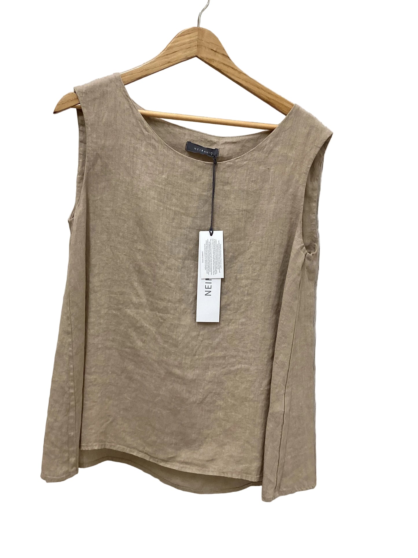 Neirami Linen Top Sabbia